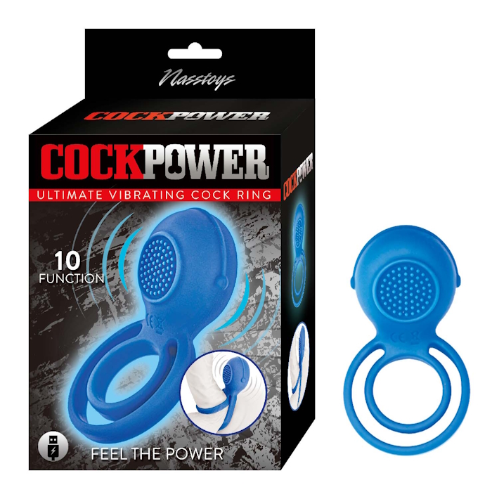 COCKPOWER ULTIMATE VIBRATING COCKRING BLUE COCKPOWER ULTIMATE VIBRATING COCKRING BLUE
