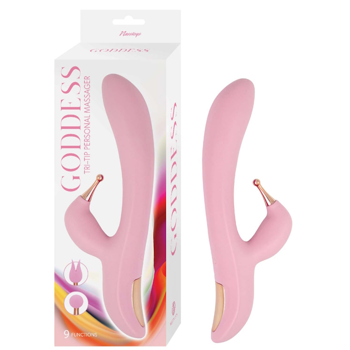 MASSAGER PINK GODDESS TRI-TIP PERSONAL MASSAGER MASSAGER PINK GODDESS TRI-TIP PERSONAL MASSAGER