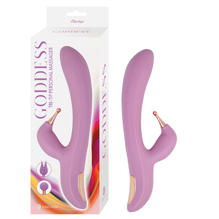 MASSAGER LAVENDER GODDESS TRI-TIP PERSONAL MASSAGER MASSAGER LAVENDER GODDESS TRI-TIP PERSONAL MASSAGER