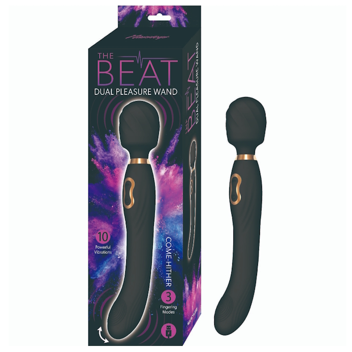 THE BEAT DUAL PLEASURE WAND - BLACK THE BEAT DUAL PLEASURE WAND - BLACK