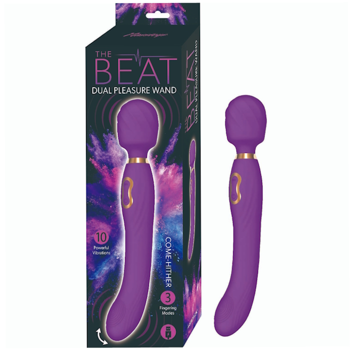 THE BEAT DUAL PLEASURE WAND - PURPLE THE BEAT DUAL PLEASURE WAND - PURPLE