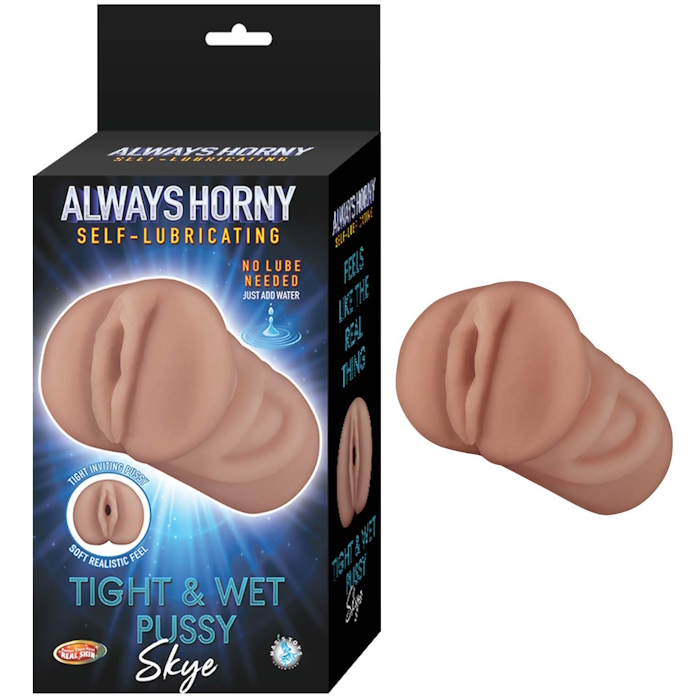 ALWAYS HORNY SELF-LUBRICATING MASTURBATOR SKYE - BROWN ALWAYS HORNY SELF-LUBRICATING MASTURBATOR SKYE - BROWN