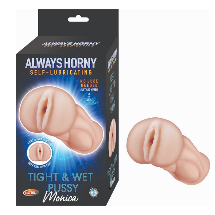 ALWAYS HORNY SELF-LUBRICATING MASTURBATOR MONICA - WHITE ALWAYS HORNY SELF-LUBRICATING MASTURBATOR MONICA - WHITE