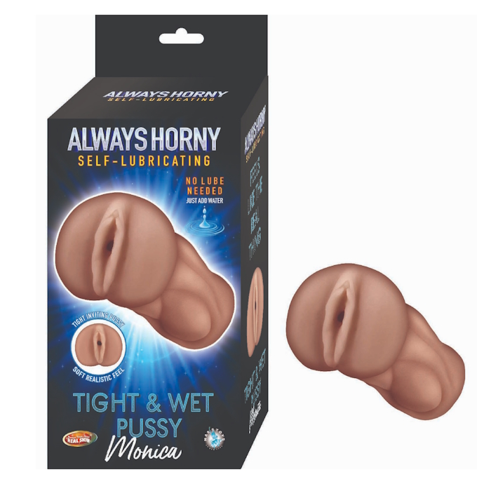 ALWAYS HORNY SELF-LUBRICATING MASTURBATOR MONICA - BROWN ALWAYS HORNY SELF-LUBRICATING MASTURBATOR MONICA - BROWN