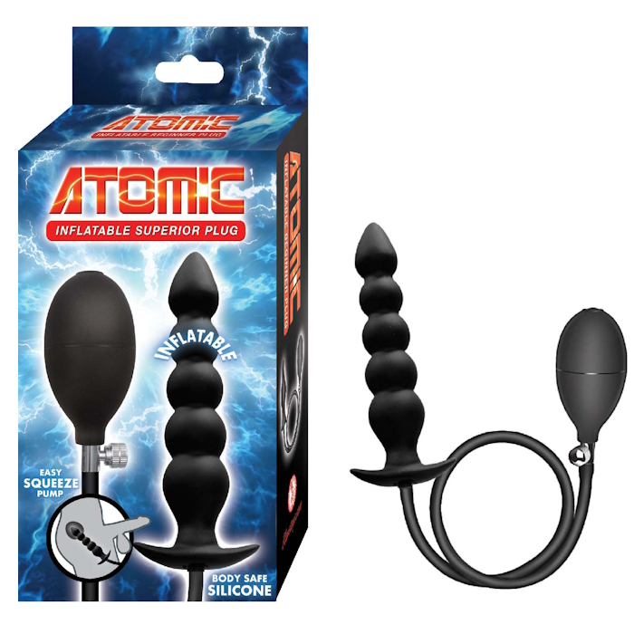 ATOMIC INFLATABLE SUPERIOR PLUG - BLACK ATOMIC INFLATABLE SUPERIOR PLUG - BLACK
