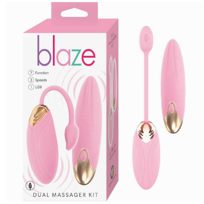 BLAZE DUAL MASSAGER KIT - PINK BLAZE DUAL MASSAGER KIT - PINK