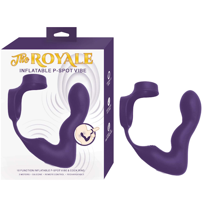 THE ROYALE INFLATEABLE P-SPOT VIBE - PURPLE THE ROYALE INFLATEABLE P-SPOT VIBE - PURPLE