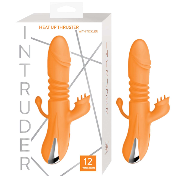 INTRUDER HEAT UP THRUSTER WITH TICKLER - ORANGE INTRUDER HEAT UP THRUSTER WITH TICKLER - ORANGE