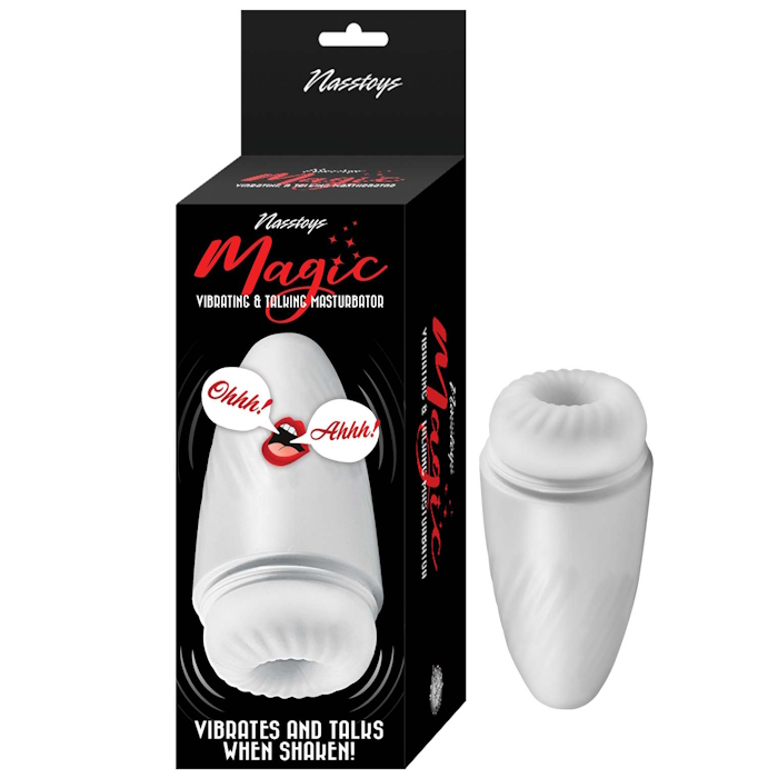 MAGIC VIBRATING & TALKING MASTURBATOR - WHITE MAGIC VIBRATING & TALKING MASTURBATOR - WHITE