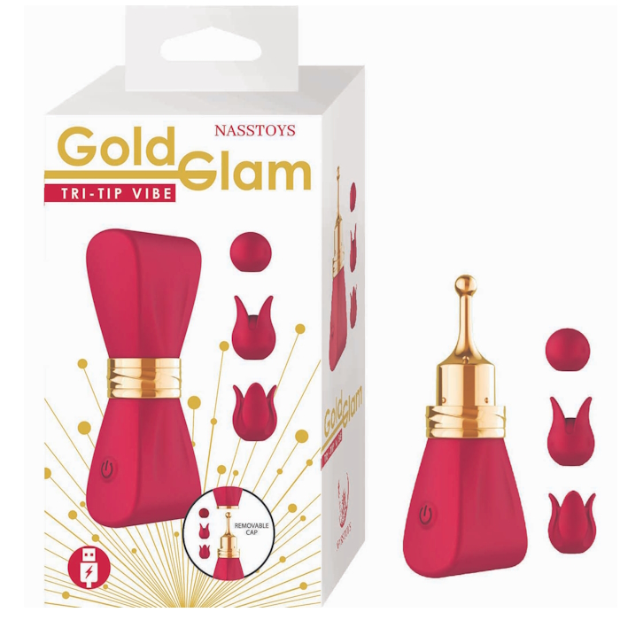 GOLD GLAM TRI-TIP VIBE - RED GOLD GLAM TRI-TIP VIBE - RED