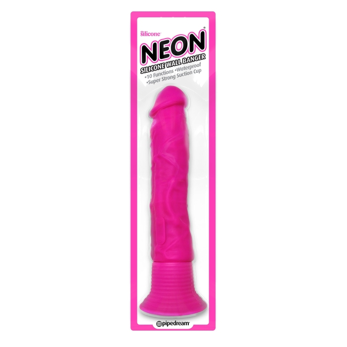 NEON SILICONE WALL BANGER - PINK NEON SILICONE WALL BANGER - PINK