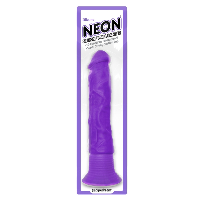 NEON SILICONE WALL BANGER - PURPLE NEON SILICONE WALL BANGER - PURPLE