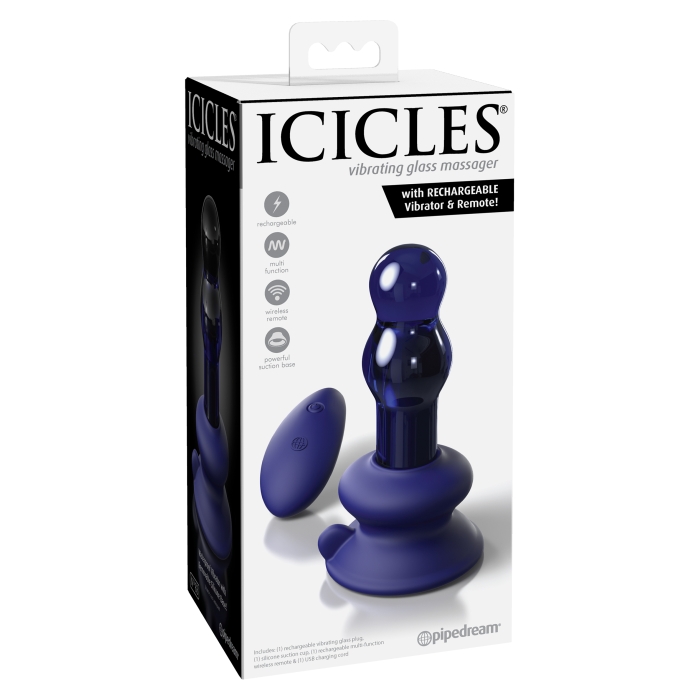 ICICLES NO 83 - WITH RECHARGEABLE VIBRATOR & REMOTE 4" ICICLES NO 83 - WITH RECHARGEABLE VIBRATOR & REMOTE 4"