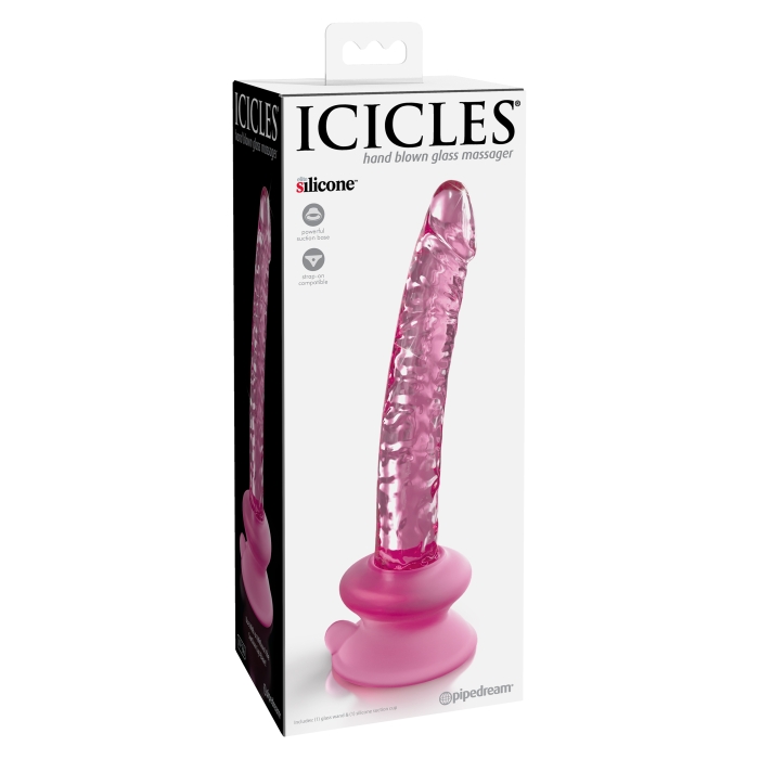 ICICLES NO. 86 - WITH SILICONE SUCTION CUP - PINK 6.75" ICICLES NO. 86 - WITH SILICONE SUCTION CUP - PINK 6.75"