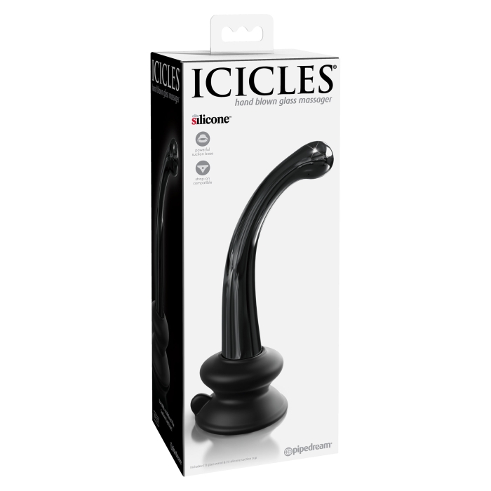ICICLES NO. 87 - WITH SILICONE SUCTION CUP - BLACK 6" ICICLES NO. 87 - WITH SILICONE SUCTION CUP - BLACK 6"