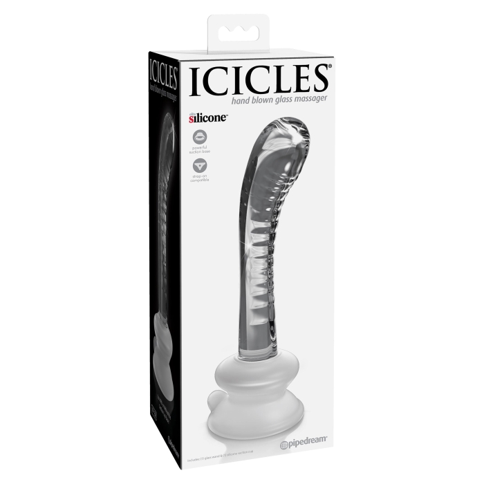 ICICLES NO 88 - WITH SILICONE SUCTION CUP - CLEAR 6" ICICLES NO 88 - WITH SILICONE SUCTION CUP - CLEAR 6"