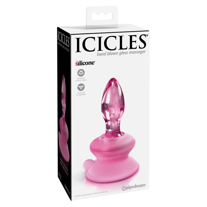 ICICLES NO. 90 - WITH SILICONE SUCTION CUP - PINK 3.5" ICICLES NO. 90 - WITH SILICONE SUCTION CUP - PINK 3.5"