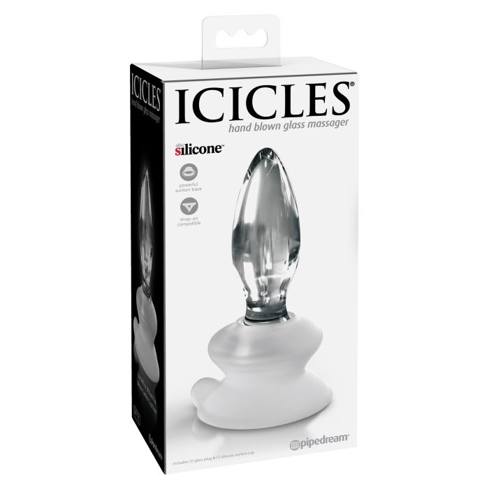 ICICLES NO. 91 - WITH SILICONE SUCTION CUP - CLEAR 4" ICICLES NO. 91 - WITH SILICONE SUCTION CUP - CLEAR 4"