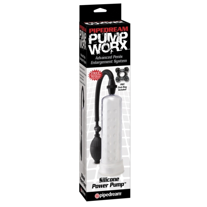 PUMP WORX - SILICONE POWER PUMP CLEAR PUMP WORX - SILICONE POWER PUMP CLEAR