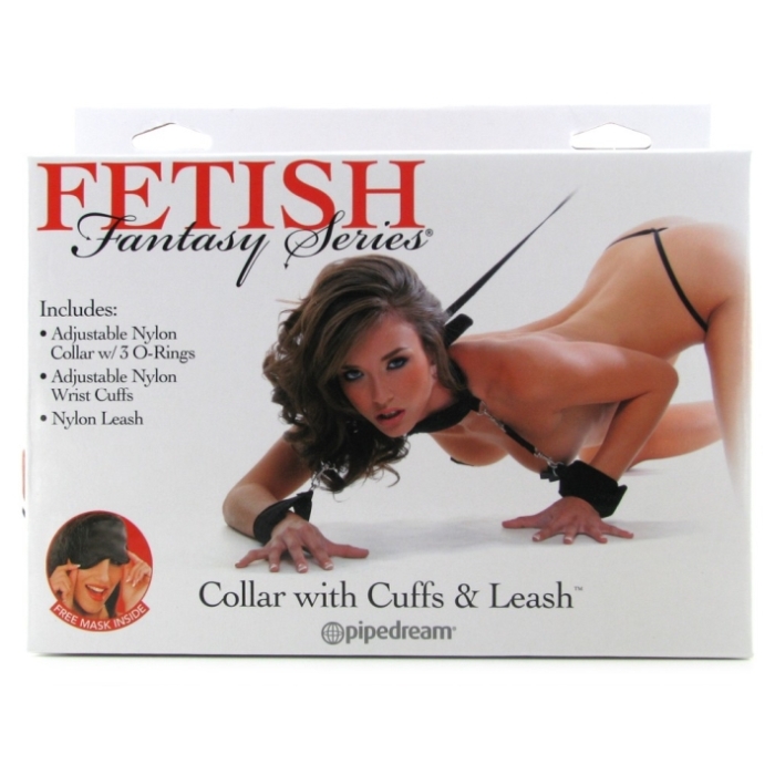 COLLAR WITH CUFFS & LEASH / FREE MASK COLLAR WITH CUFFS & LEASH / FREE MASK