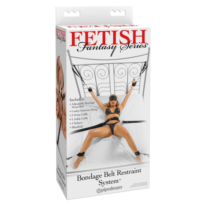 FFS BONDAGE BELT RESTRAINT SYSTEM - BLACK FFS BONDAGE BELT RESTRAINT SYSTEM - BLACK