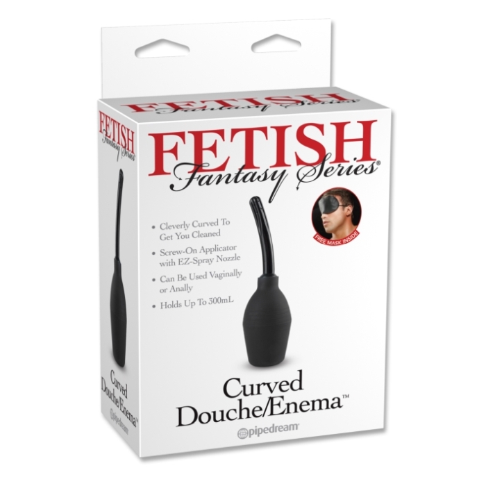 FETISH FANTASY SERIES CURVED DOUCHE/ENEMA BLACK FETISH FANTASY SERIES CURVED DOUCHE/ENEMA BLACK