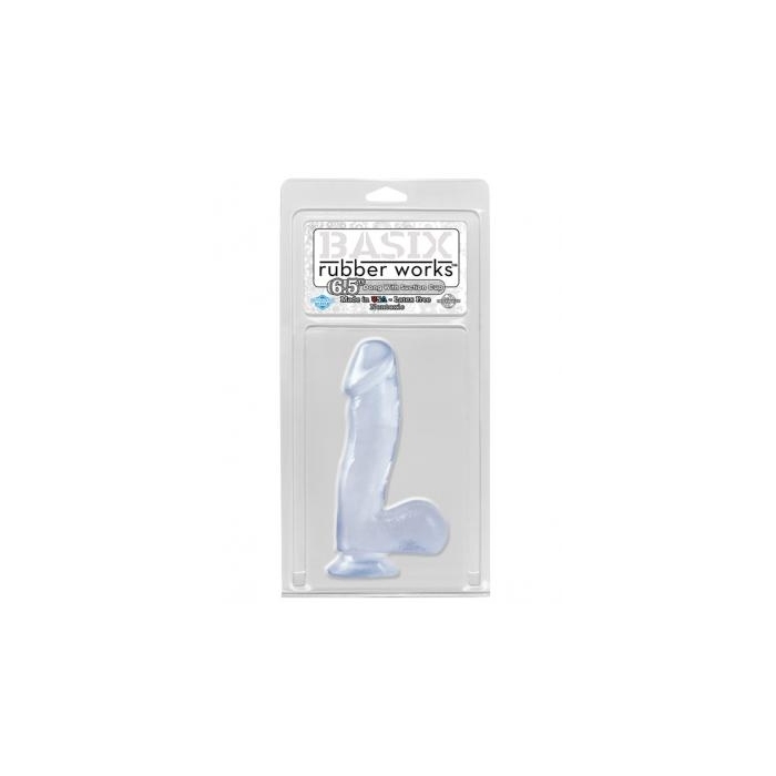 BASIX 6.5IN DONG W/ SUCTION CLEAR BASIX 6.5IN DONG W/ SUCTION CLEAR