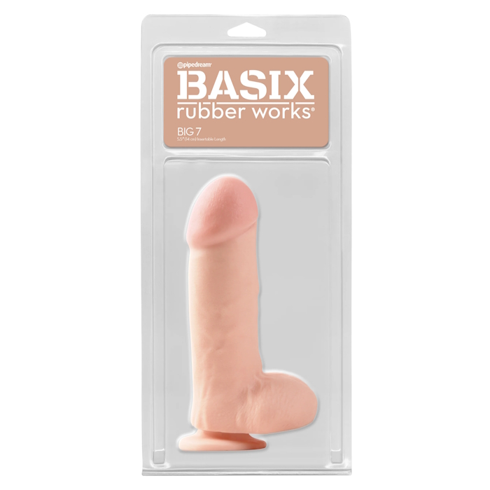 DILDO BIG 7" LIGHT BASIX RUBBER WORKS DILDO BIG 7" LIGHT BASIX RUBBER WORKS
