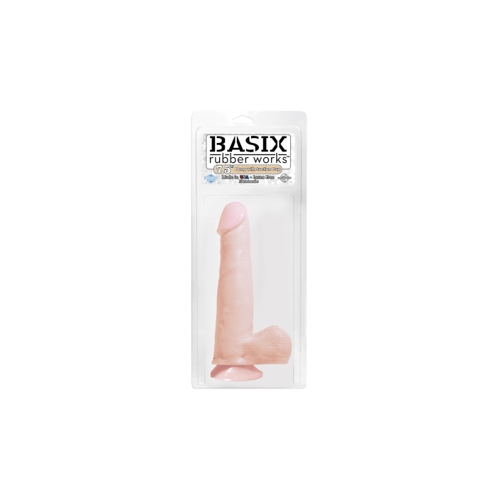 BASIX 7.5IN DONG W/ SUCTION FLESH BASIX 7.5IN DONG W/ SUCTION FLESH