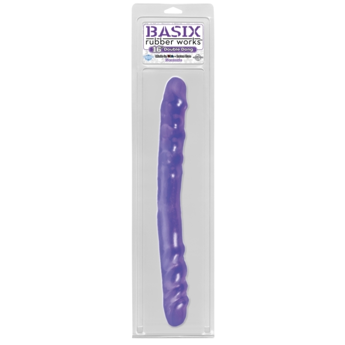 BASIX 16IN DOUBLE DONG PURPLE BASIX 16IN DOUBLE DONG PURPLE