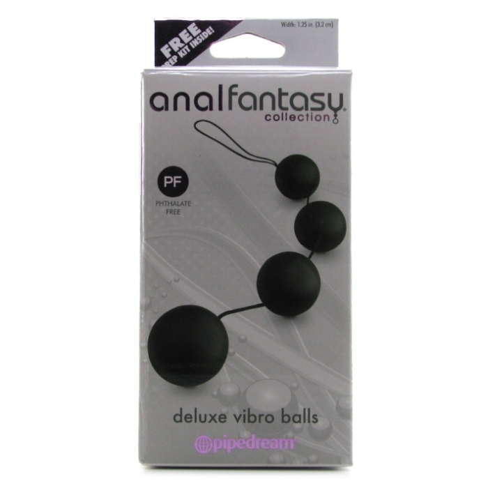 ANAL FANTASY COLLECTION DELUXE VIBRO BALLS - BLACK ANAL FANTASY COLLECTION DELUXE VIBRO BALLS - BLACK