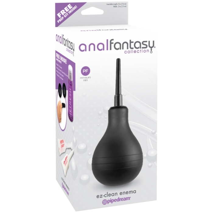ANAL FANTASY COLLECTION EZ-CLEAN ENEMA - BLACK ANAL FANTASY COLLECTION EZ-CLEAN ENEMA - BLACK