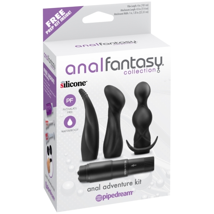 ANAL FANTASY COLLECTION ANAL ADVENTURE KIT - BLACK ANAL FANTASY COLLECTION ANAL ADVENTURE KIT - BLACK