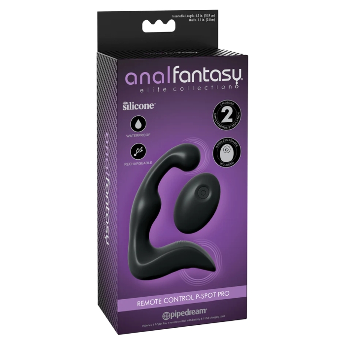 ANAL FANTASY ELITE REMOTE CONTROL P-SPOT PRO - BLACK ANAL FANTASY ELITE REMOTE CONTROL P-SPOT PRO - BLACK