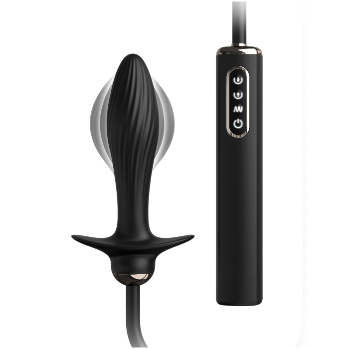 ANAL FANTASY AUTO-THROB INFLATABLE VIBE PLUG - BLACK