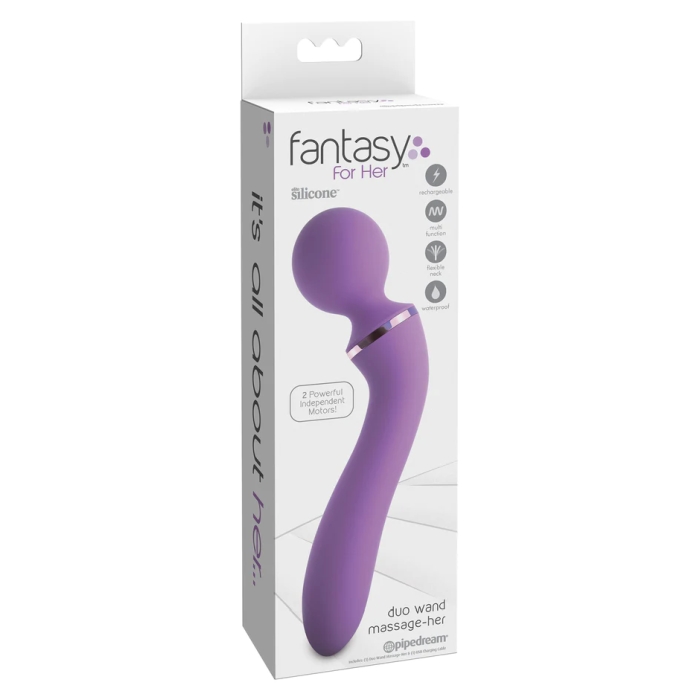 FANTASY FOR HER DUO WAND MASSAGE-HER - PURPLE FANTASY FOR HER DUO WAND MASSAGE-HER - PURPLE