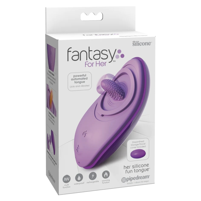 FANTASY FOR HER HER SILICONE FUN TONGUE - PURPLE FANTASY FOR HER HER SILICONE FUN TONGUE - PURPLE