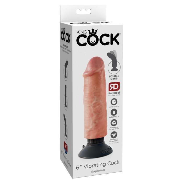 KING COCK 6" COCK - LIGHT KING COCK 6" COCK - LIGHT