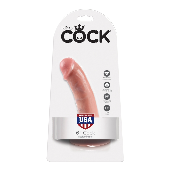 KING COCK 6IN COCK - FLESH