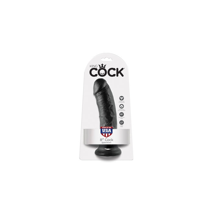 KING COCK 8IN COCK - BLACK KING COCK 8IN COCK - BLACK