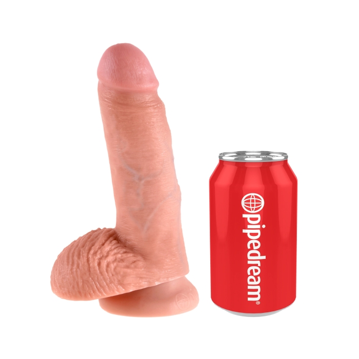 KING COCK 7" COCK WITH BALLS - LIGHT