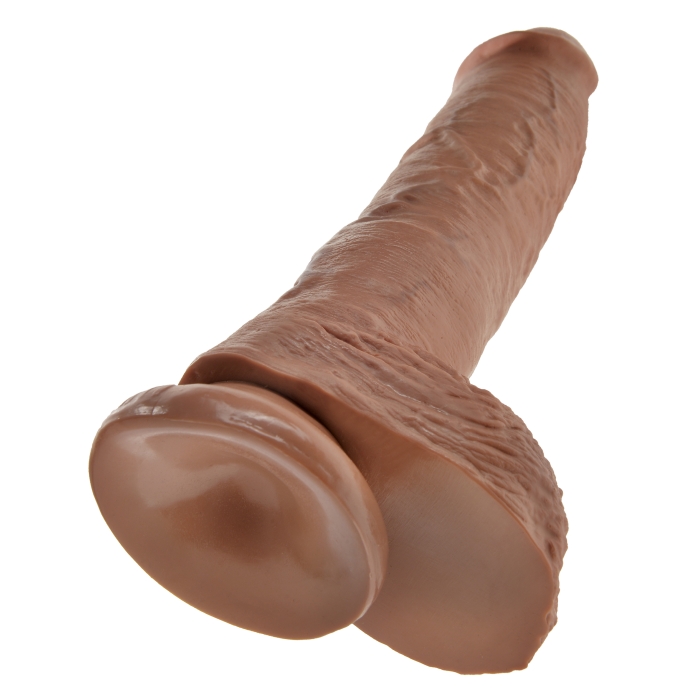 KING COCK 10" COCK WITH BALLS - TAN