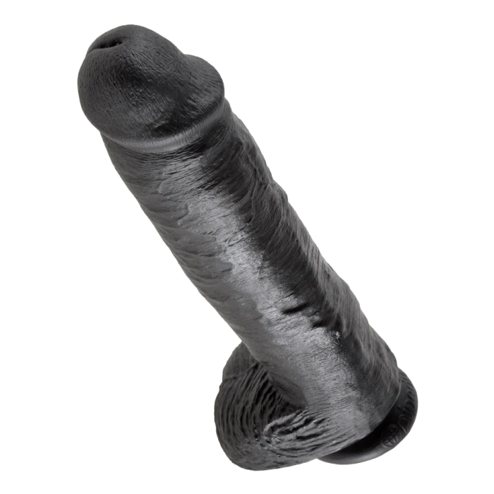 KING COCK 11" COCK W/ BALLS - BLACK