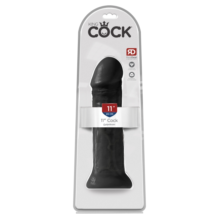 KING COCK 11" COCK - BLACK KING COCK 11" COCK - BLACK