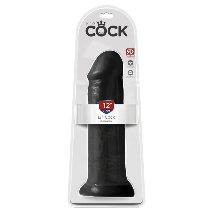 KING COCK 12" COCK - BLACK KING COCK 12" COCK - BLACK