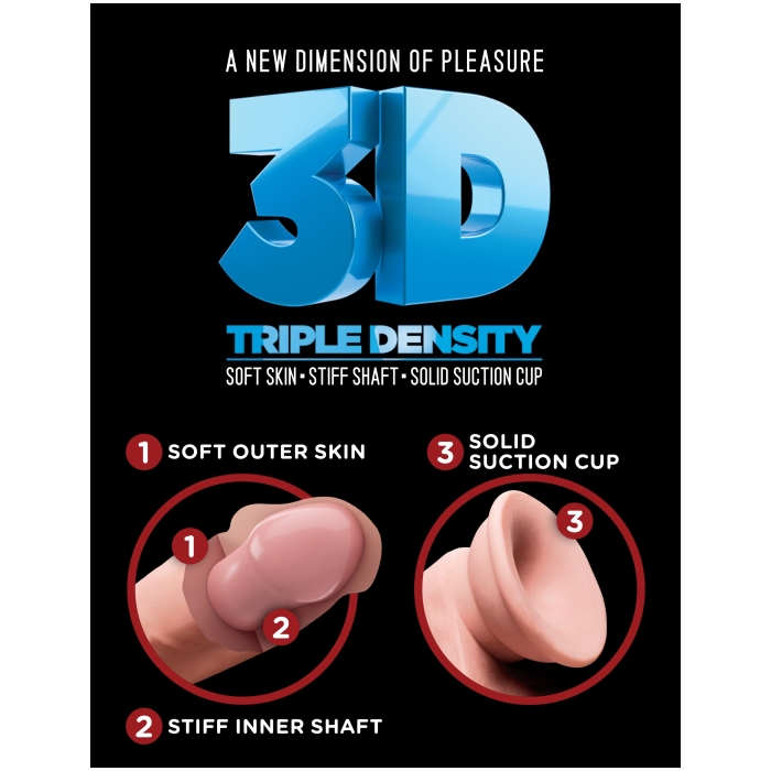 KING COCK PLUS 5" TRIPLE DENSITY COCK - LIGHT