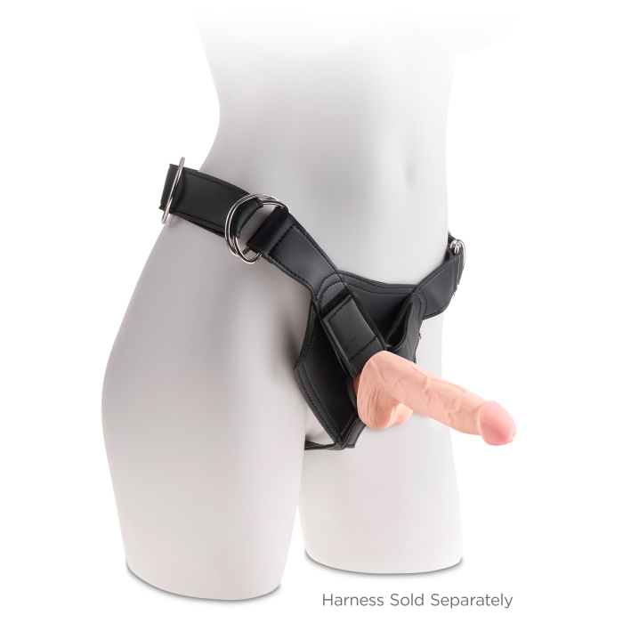 KING COCK PLUS 5" TRIPLE DENSITY COCK WITH BALLS - LIGHT