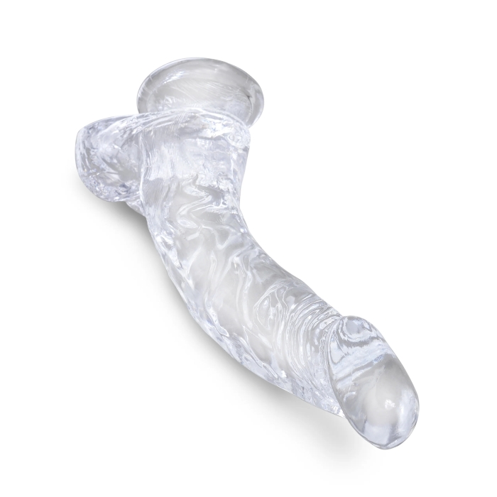 KING COCK CLEAR 7.5" W/ BALLS - CLEAR