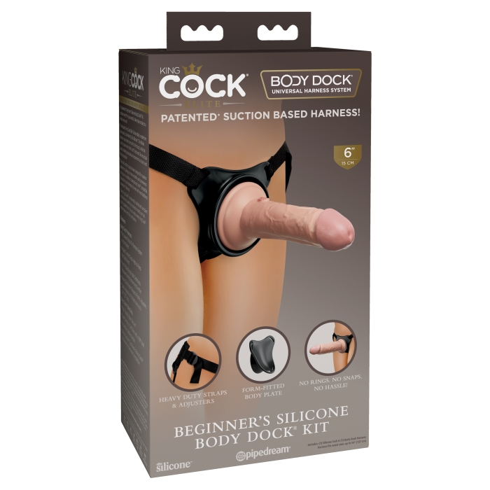 KING COCK ELITE BEGINNERS SILICONE BODY DOCK KIT KING COCK ELITE BEGINNERS SILICONE BODY DOCK KIT