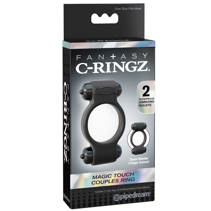 COCK RING BLACK FANTASY C-RINGZ MAGIC TOUCH COUPLES RING COCK RING BLACK FANTASY C-RINGZ MAGIC TOUCH COUPLES RING